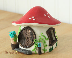 Fairies that have been Adopted!  Quinn and her Mushroom Fairy House with Mailbox