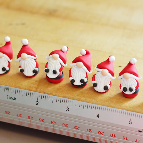 Itty Bitty Santa Claus Gnome Christmas Miniature - ThePebblePathway