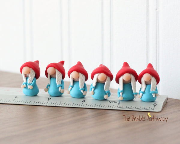 Itty bitty girl gnome - a teeny tiny gnome to bring you good luck 040521 - ThePebblePathway